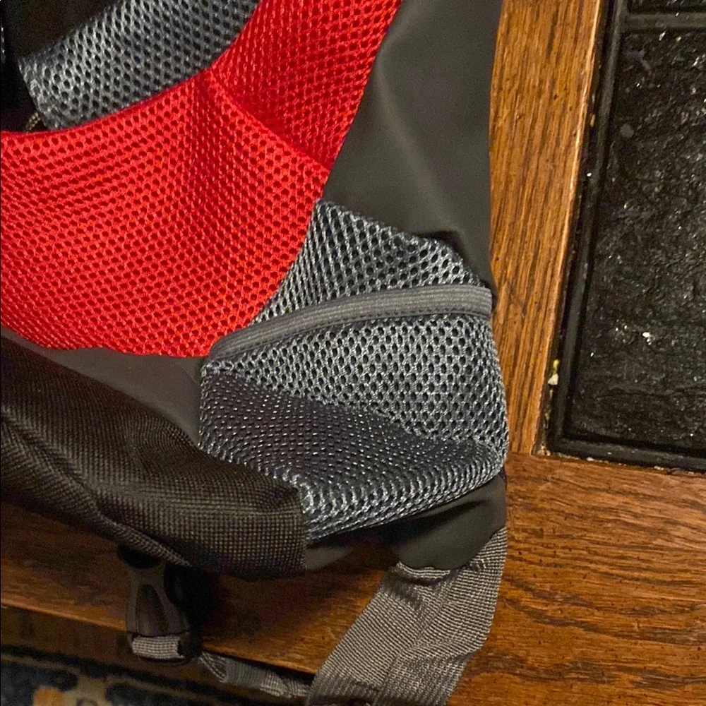 Red and Black Pet Backpack